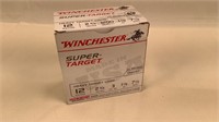 (25) Winchester Super Target 12 GA 7 1/2 Shot