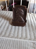 Cast iron Abraham Lincoln bookends