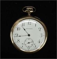 WALTHAM GOLD FILLED POCKET WATCH - AM WATCH