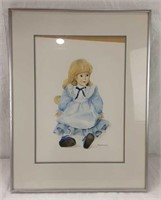 WATER COLOUR PRINT - SIGNED BARBARA POMPHREY