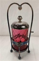 OLD CRANBERRY CRUET - 10"