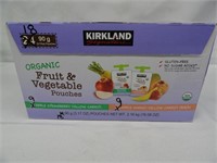 Kirkland Organic Fruit & Veg. Pouches 18Ct.