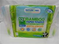 Nature Z Way Bamboo 2-Ply Paper Towels 12 Rolls