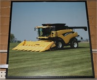 FRAMED PHOTO OF NEW HOLLAND CR960 COMBINE