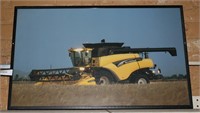FRAMED PHOTO OF NEW HOLLAND CR970 COMBINE