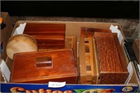 APPROX. 9 SMALL WOODEN TRINKET, JEWELRY BOXES