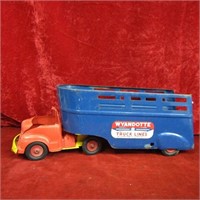 Vintage pressed steel Wyandotte Truck lines.