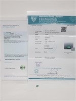 2.74ct Oval Zambian Emerald W/ Cert & Appraisal