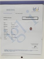 2.81 Cts Pyrope Garnet Oval Shape. IGL&I Certified