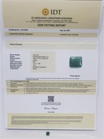 2.63 Cts Natural Emerald Rectangular IDT Certified