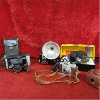 Vintage Kodak camera lot.