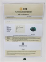 9.16 Cts Natural Emerald IDT Cert