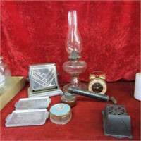 Oil lamp, toaster, match safe, more.