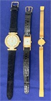 898 - LOT OF 3 LADIES' WATCHES