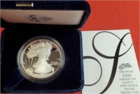 (27) - 2006 AM EAGLE 1 OZ SILVER PROOF COIN