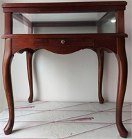 898 - LOVELY CURIO DISPLAY TABLE