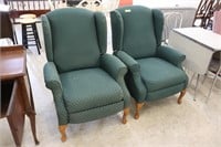 Matching Wing Back Recliners
