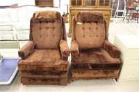 Set of two Upholstered Rockers