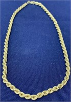 898 - SILVER ROPE NECKLACE