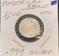 Beautiful American Silver Eagle .999 Silver