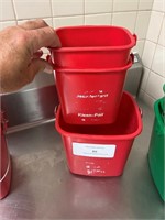 Red Sani Buckets