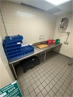 Custom Stainless Steel Table w/Backsplash