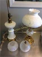 Table lamps and glass light covers