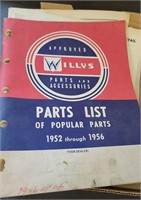 Willys Jeep Parts Book