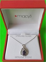 898 - STERLING SILVER PENDANT NECKLACE