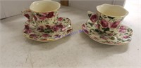 Butterfly collectable saucer and cups