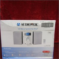 NIB Audiovox cd micro system for iPod.