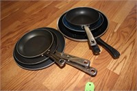 LARGE LOT OF FRYING PANS