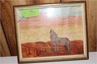 COYOTE HOWLING ORIGINAL PAINTING