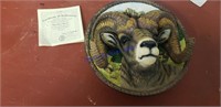 1996 big horn sheep collectors plate