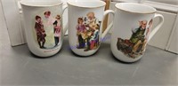 Norman rockwell collectors cups