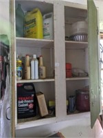 Oil , coolant, contents of cabinet