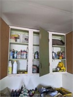 Contents of upper and lower cabinets