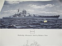 Print Battleship Bismarck