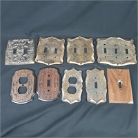 9 Vintage Light and Socket Covers