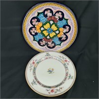 Two Beautifully Decorated Plates