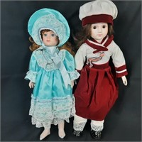 2 x Vintage Porcelain Dolls