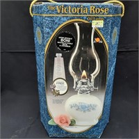 Victoria Rose Oil Lamp in Box