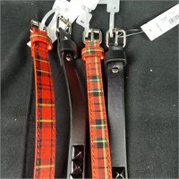 Plaid and Black Diamond Girls Belt Lot