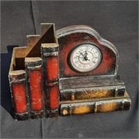 Interesting Wood Stacked Books look Clock