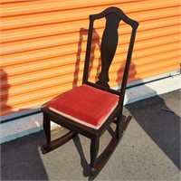 Vintage Hardwood Rocking Chair