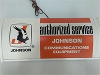 Johnson Communications Eq. lighted sign