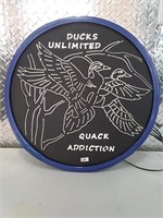 Ducks Unlimited Quack Addiction lighted sign