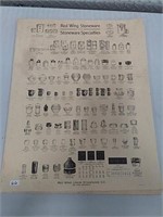 Red Wing stoneware & stoneware specialties poster