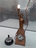 Satue of liberty lamp, ash tray