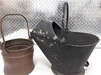 Coal bucket & copper pail